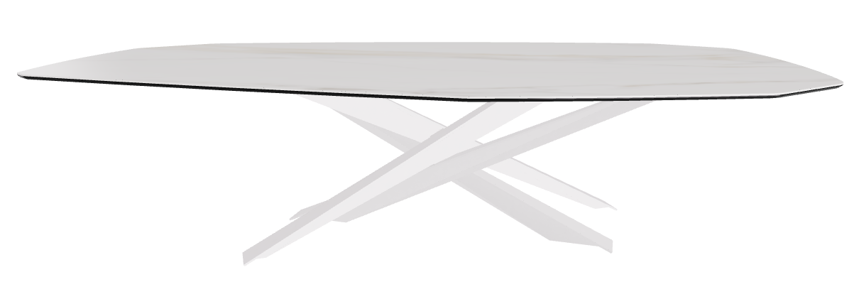 300x130x74.5h Polygon Shaped_Glossy Golden Calacatta_Pearl Embossed