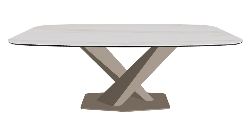 Cattelan Italia Stratos Keramik Barrel Shaped Dining Table – 200x120x75h