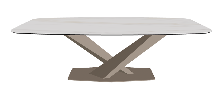 Cattelan Italia Stratos Keramik Barrel-Shaped Dining Table – 240x120x75h