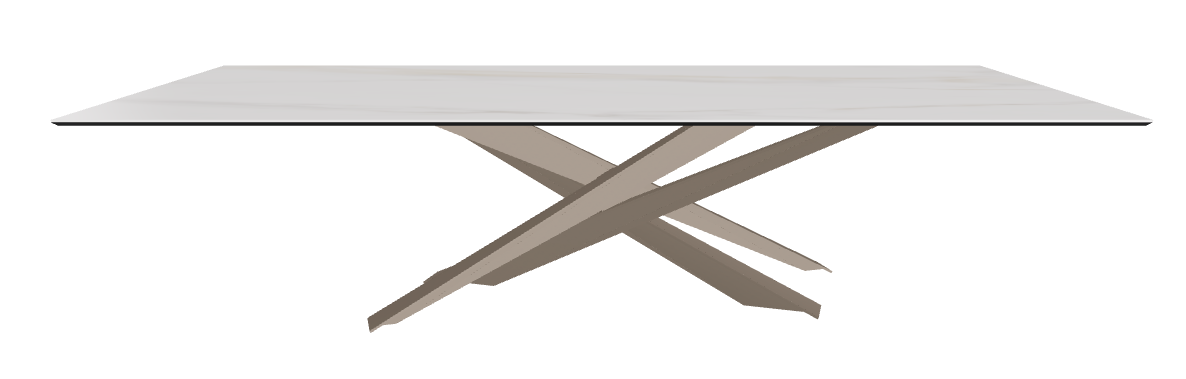 300x120x74.5h Rectangle Shaped_Glossy Golden Calacatta_Titanium Embossed