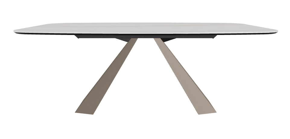 200x120x73h Barrel Shaped_Glossy Golden Calacatta_Titanium Embossed