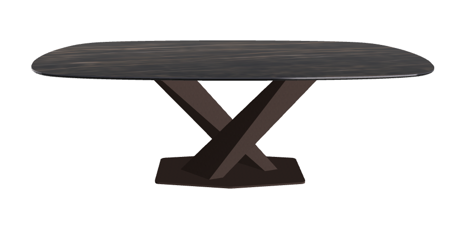 Cattelan Italia Stratos Keramik Biscuit Shaped Dining Table – 200x120x75h