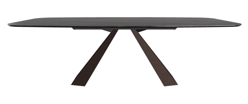 240x120x73h Barrel Shaped_Glossy Portoro_Bronze Embossed