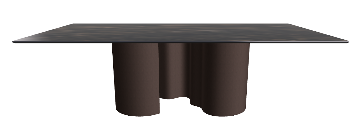 240x120x74h Rectangle Shaped_Glossy Portoro_Bronze Embossed