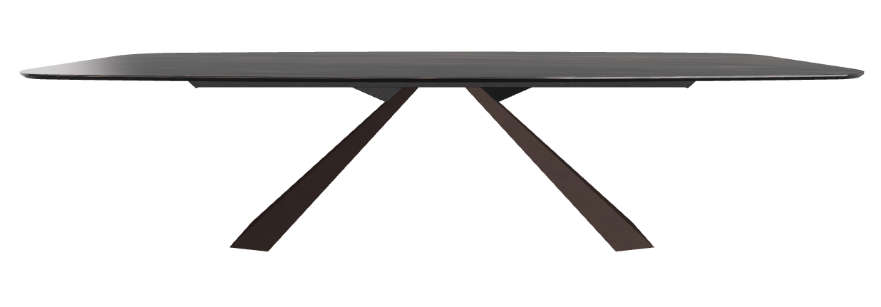 300x120x73h Barrel Shaped_Glossy Portoro_Bronze Embossed