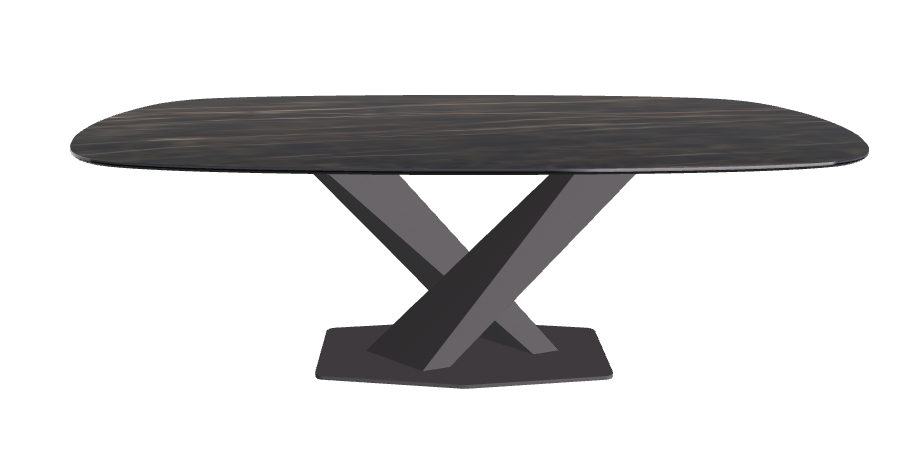 Cattelan Italia Stratos Keramik Biscuit Shaped Dining Table – 200x120x75h