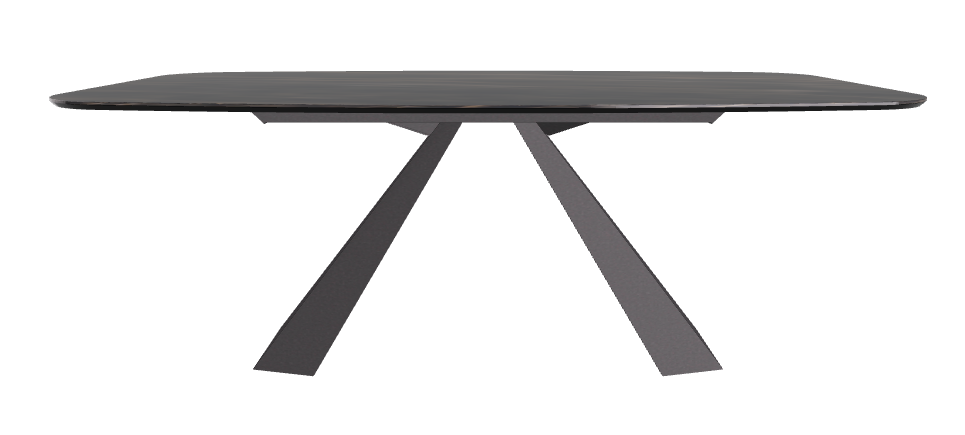 200x120x73h Barrel Shaped_Glossy Portoro_Graphite Embossed