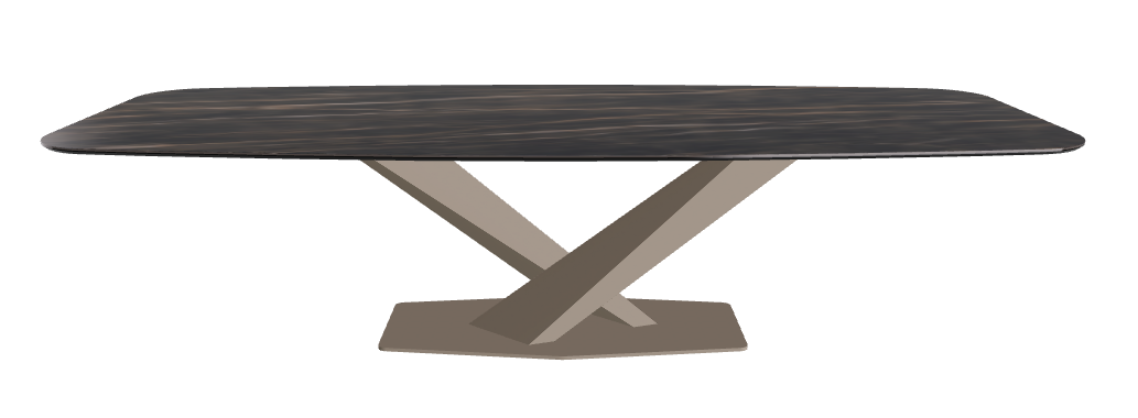 Cattelan Italia Stratos Keramik Barrel-Shaped Dining Table – 300x120x75h