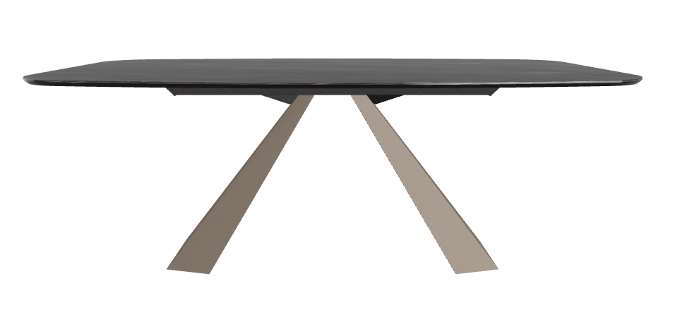 200x120x73h Barrel Shaped_Glossy Portoro_Titanium Embossed