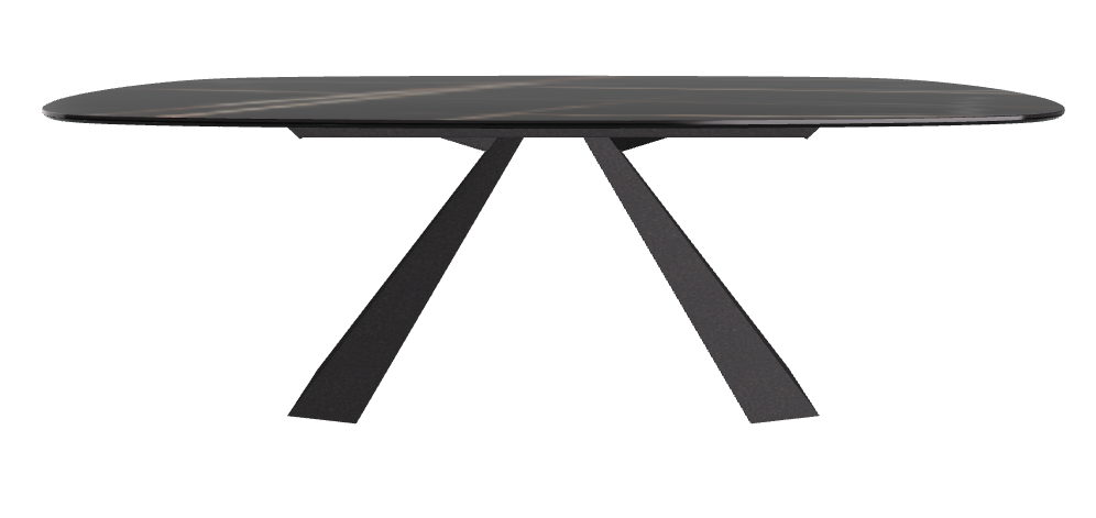 Cattelan Italia Eliot Keramik Biscuit Shaped Dining Table – 220x120x73h