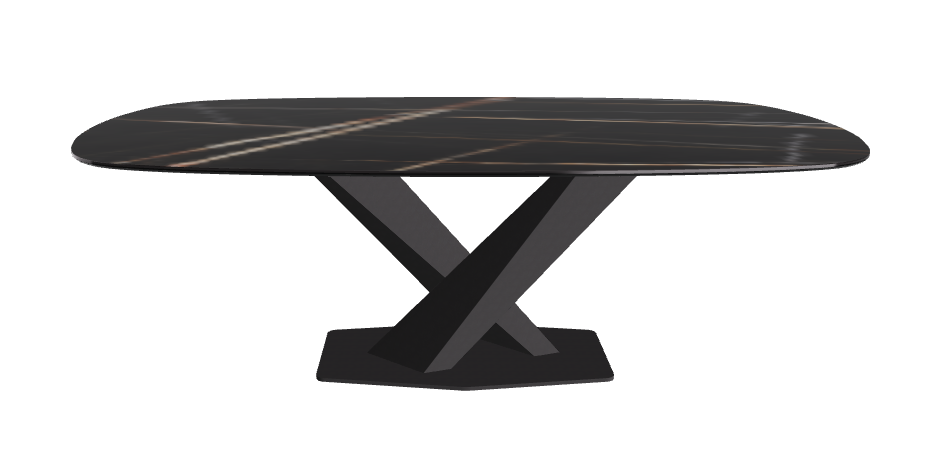 Cattelan Italia Stratos Keramik Biscuit Shaped Dining Table – 200x120x75h