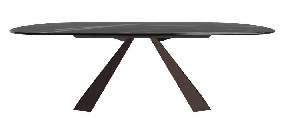 Cattelan Italia Eliot Keramik Biscuit Shaped Dining Table – 220x120x73h