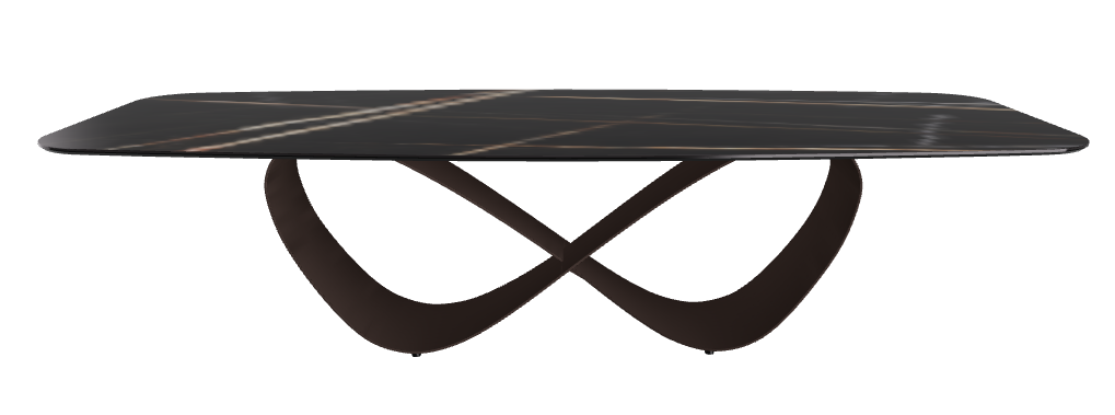 300x120x75h Barrel Shaped_Glossy Sahara Noir_Bronze Embossed