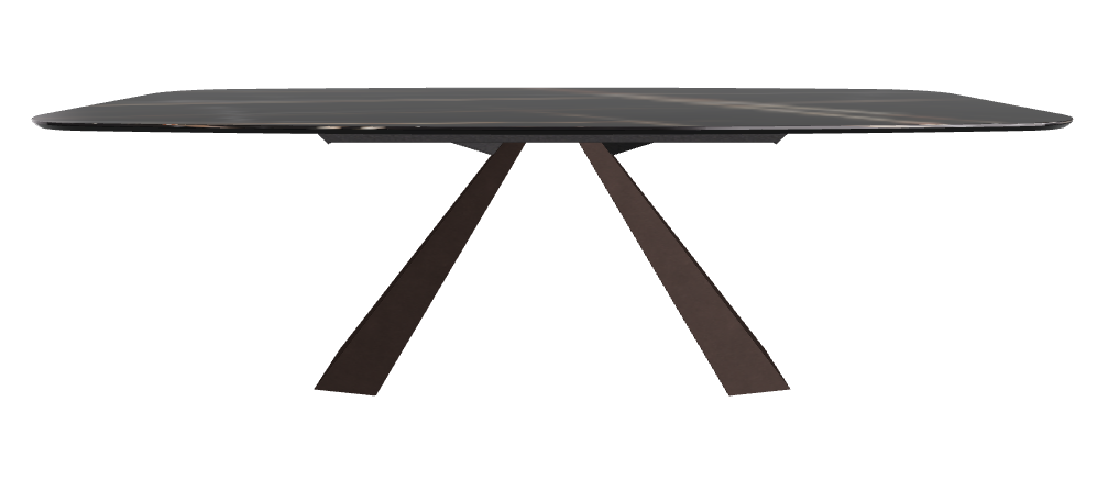 240x120x73h Barrel Shaped_Glossy Sahara Noir_Bronze Embossed