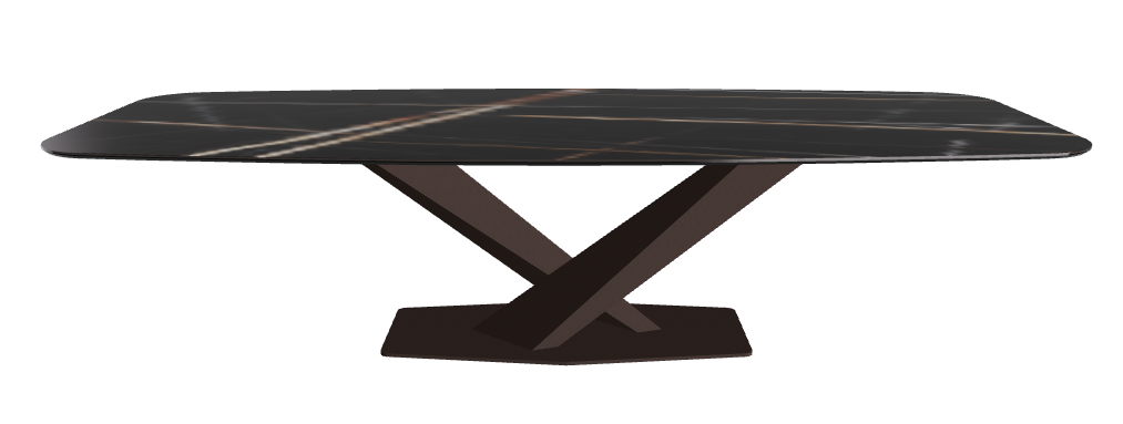 Cattelan Italia Stratos Keramik Barrel-Shaped Dining Table – 300x120x75h