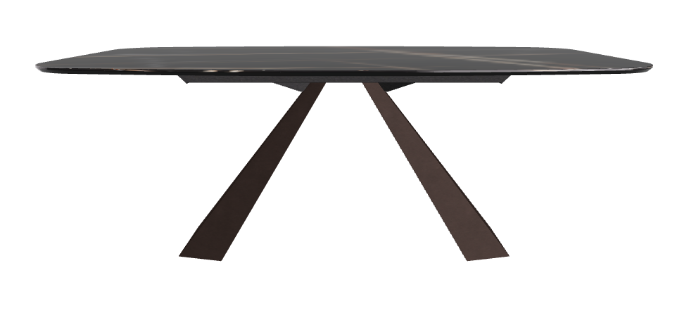 200x120x73h Barrel Shaped_Glossy Sahara Noir_Bronze Embossed