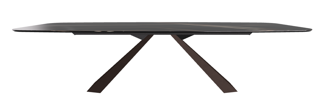 300x120x73h Barrel Shaped_Glossy Sahara Noir_Bronze Embossed