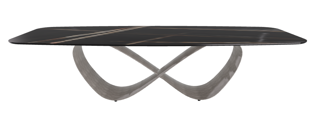 300x120x75h Barrel Shaped_Glossy Sahara Noir_Brushed Grey