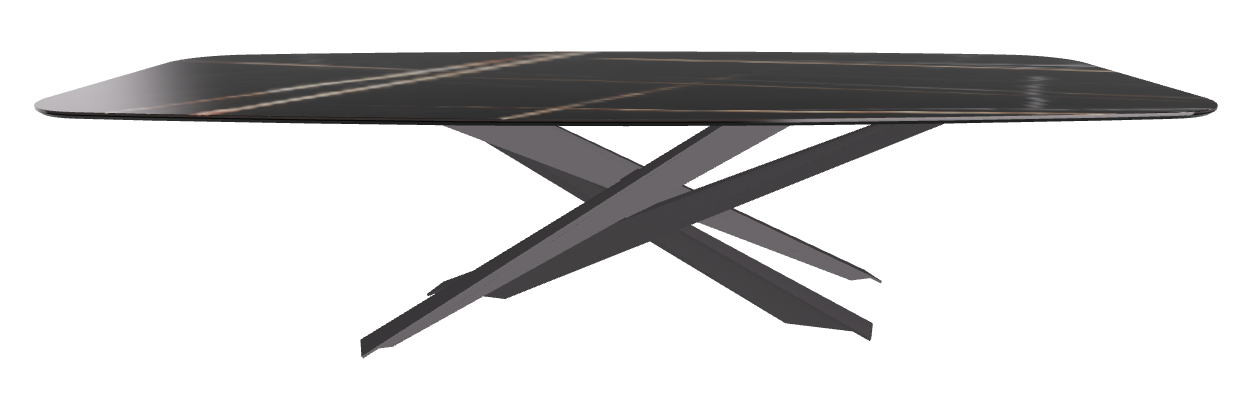 300x120x74.5h Barrel Shaped_Glossy Sahara Noir_Graphite Embossed