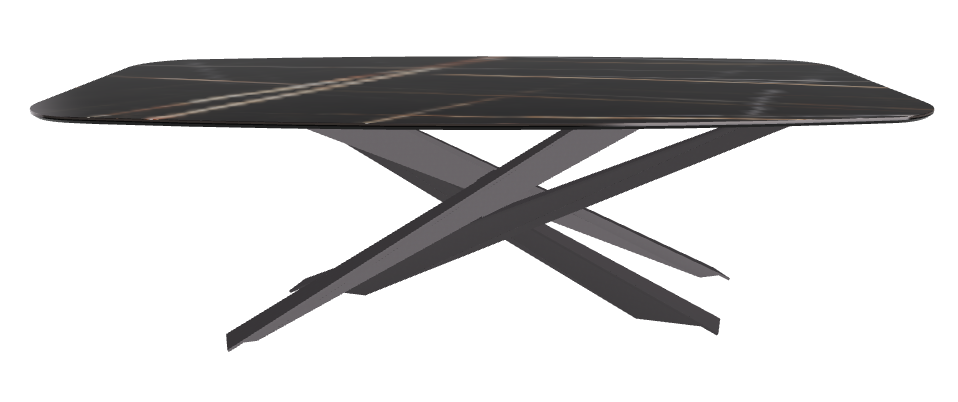 240x120x74.5h Barrel Shaped_Glossy Sahara Noir_Graphite Embossed