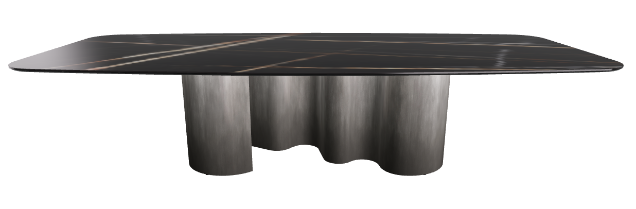 320x138x74h Barrel Shaped_Glossy Sahara Noir_Oxy Grey