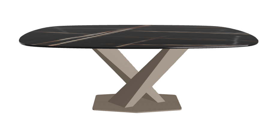 Cattelan Italia Stratos Keramik Biscuit Shaped Dining Table – 200x120x75h