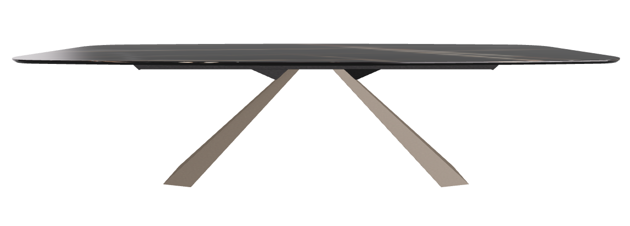 300x120x73h Barrel Shaped_Glossy Sahara Noir_Titanium Embossed