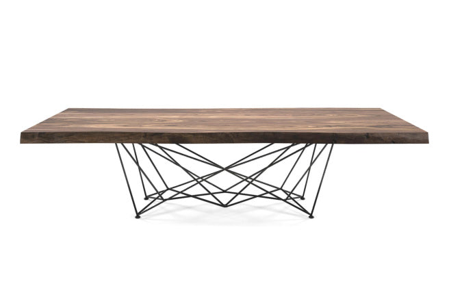 Cattelan Italia Gordon Deep Wood Live Edged Dining Table