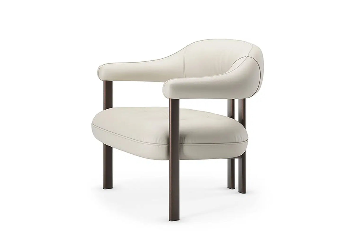 Cattelan Italia Greta Lounge Armchair – Synthetic Leather & Micro Nubuk