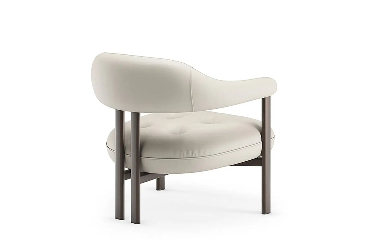 Cattelan Italia Greta Lounge Armchair – Synthetic Leather & Micro Nubuk