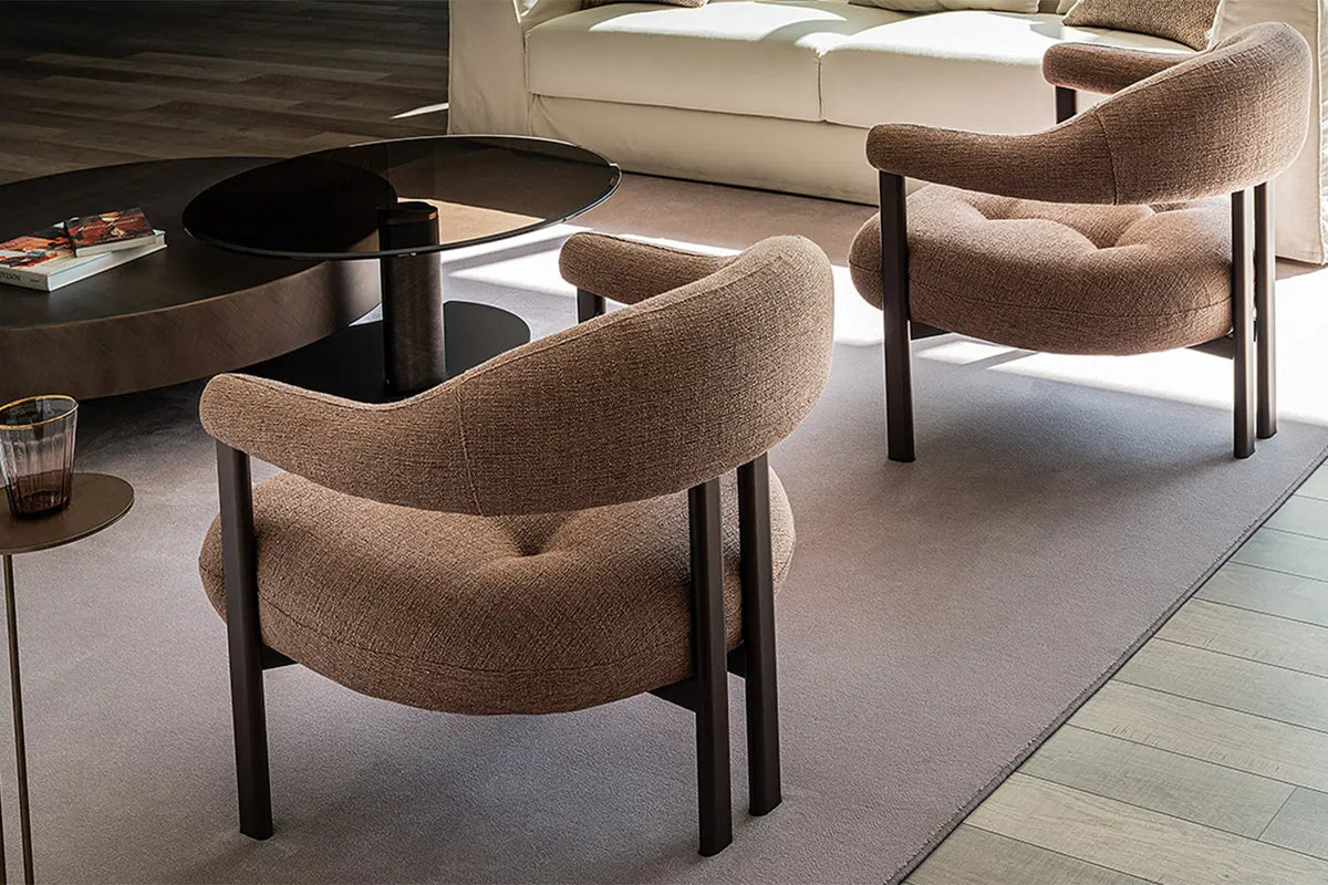 Cattelan Italia Greta Lounge Armchair – Synthetic Leather & Micro Nubuk