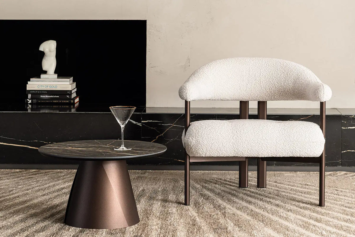 Cattelan Italia Greta Lounge Armchair – Synthetic Leather & Micro Nubuk