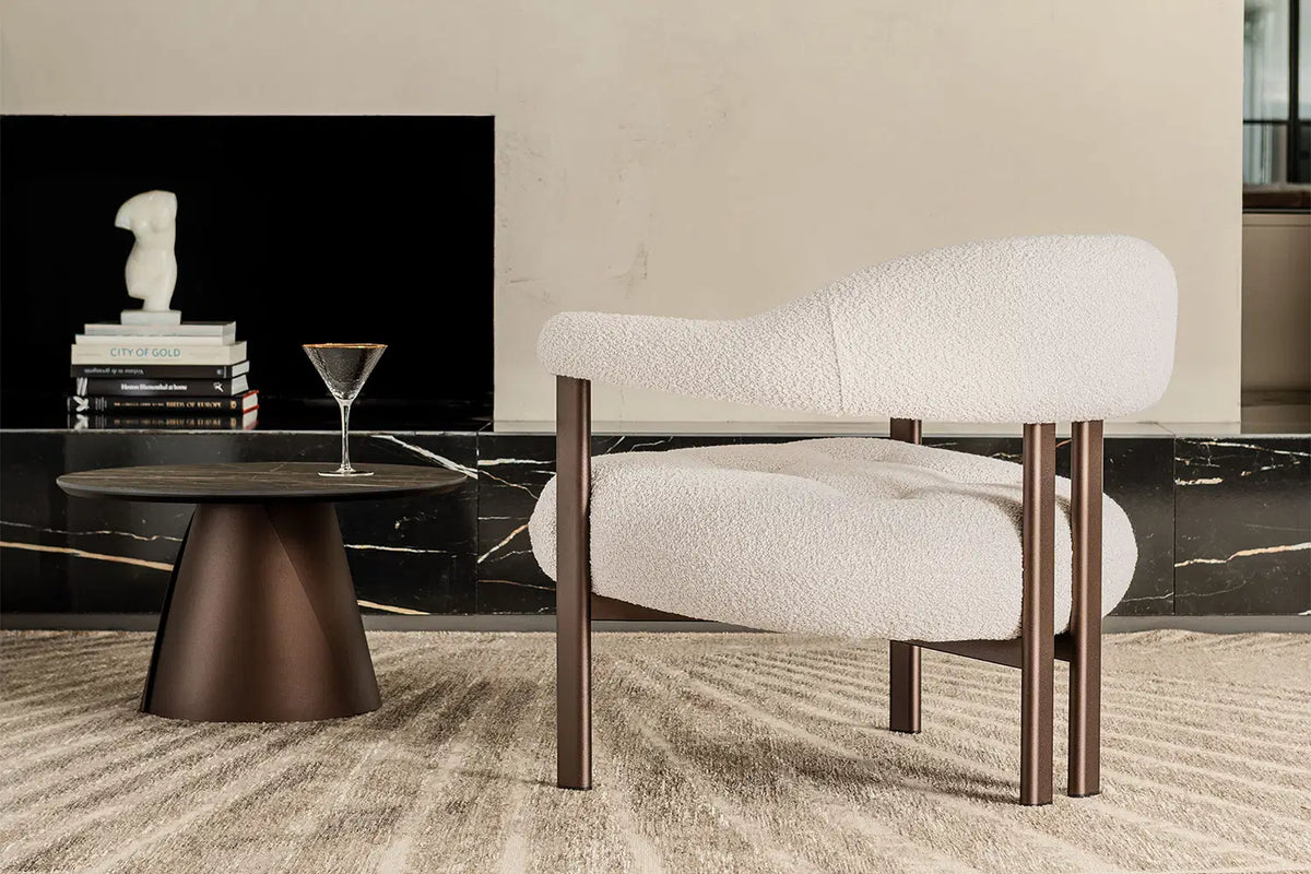 Cattelan Italia Greta Lounge Armchair – Synthetic Leather & Micro Nubuk