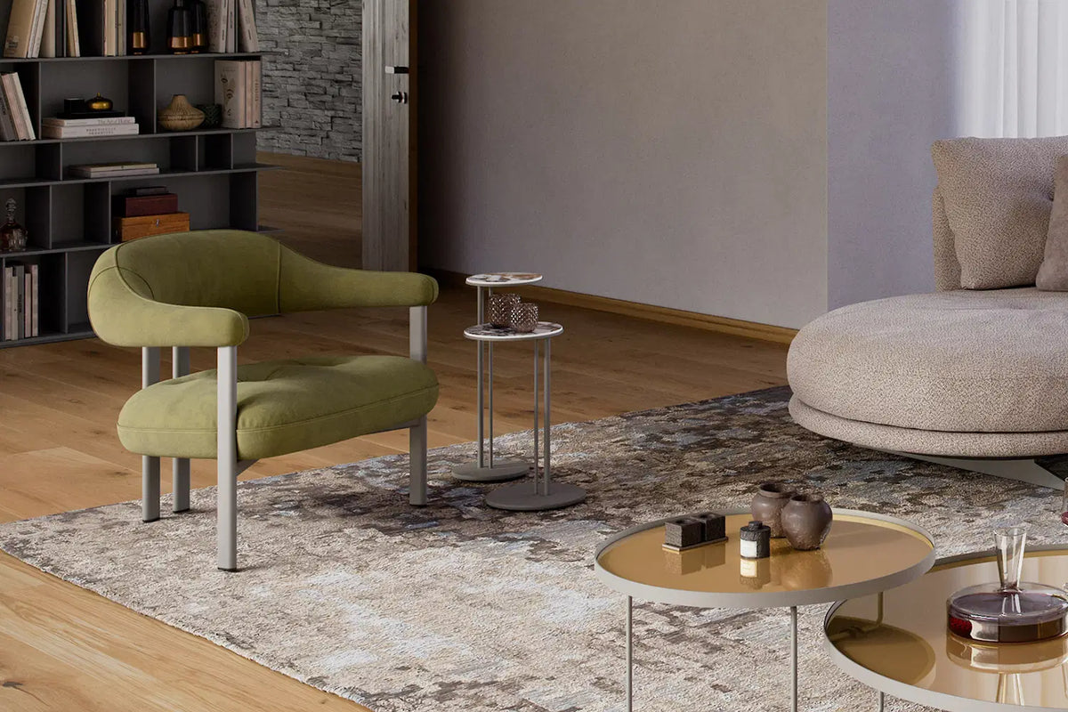 Cattelan Italia Greta Lounge Armchair – Synthetic Leather & Micro Nubuk