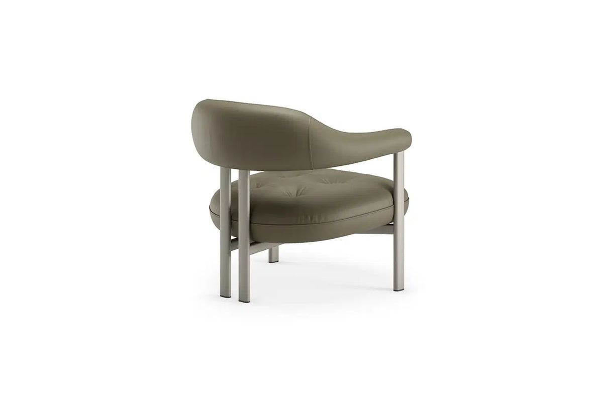 Cattelan Italia Greta Lounge Armchair – Synthetic Leather & Micro Nubuk