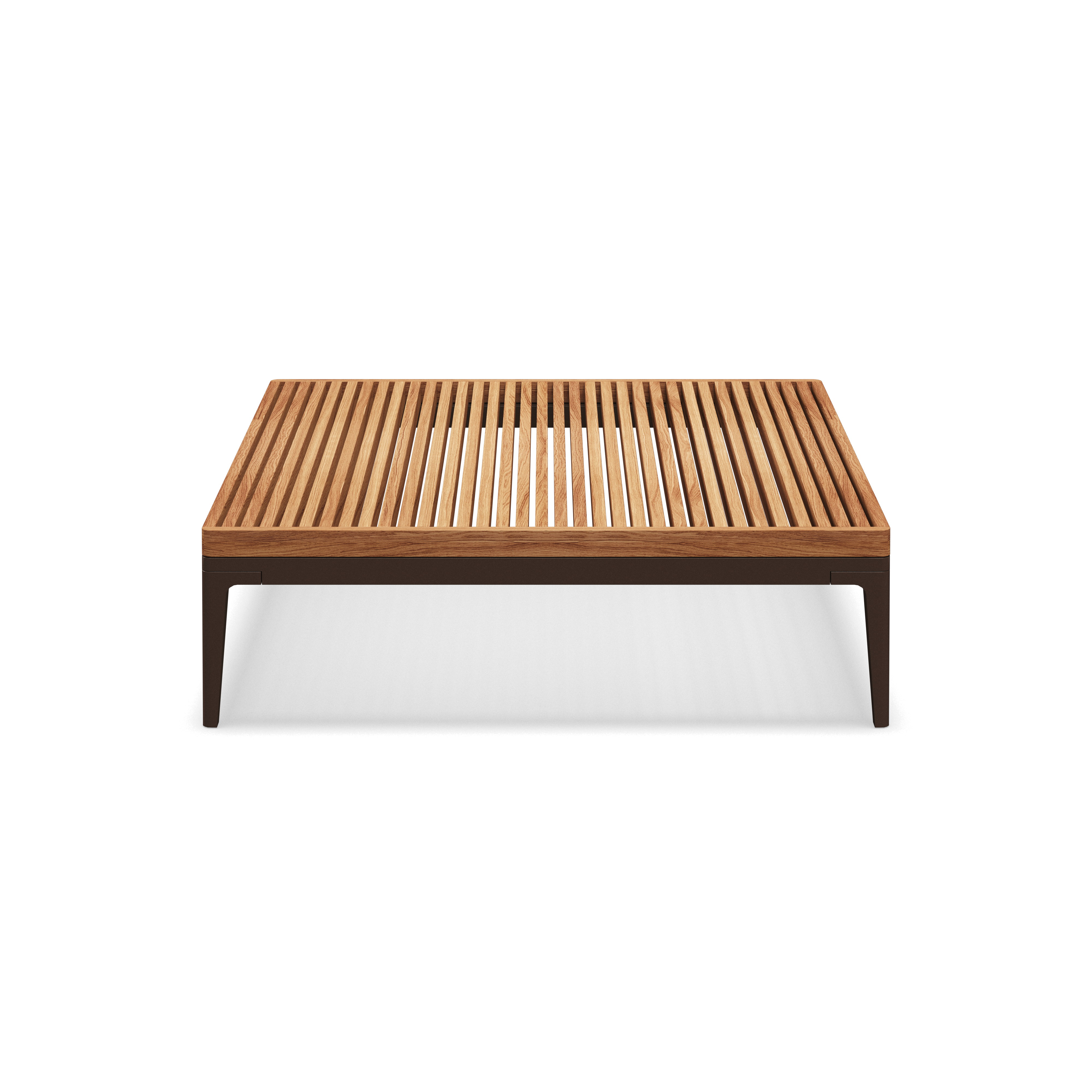 Gloster Grid Large Coffee Table - Teak Top