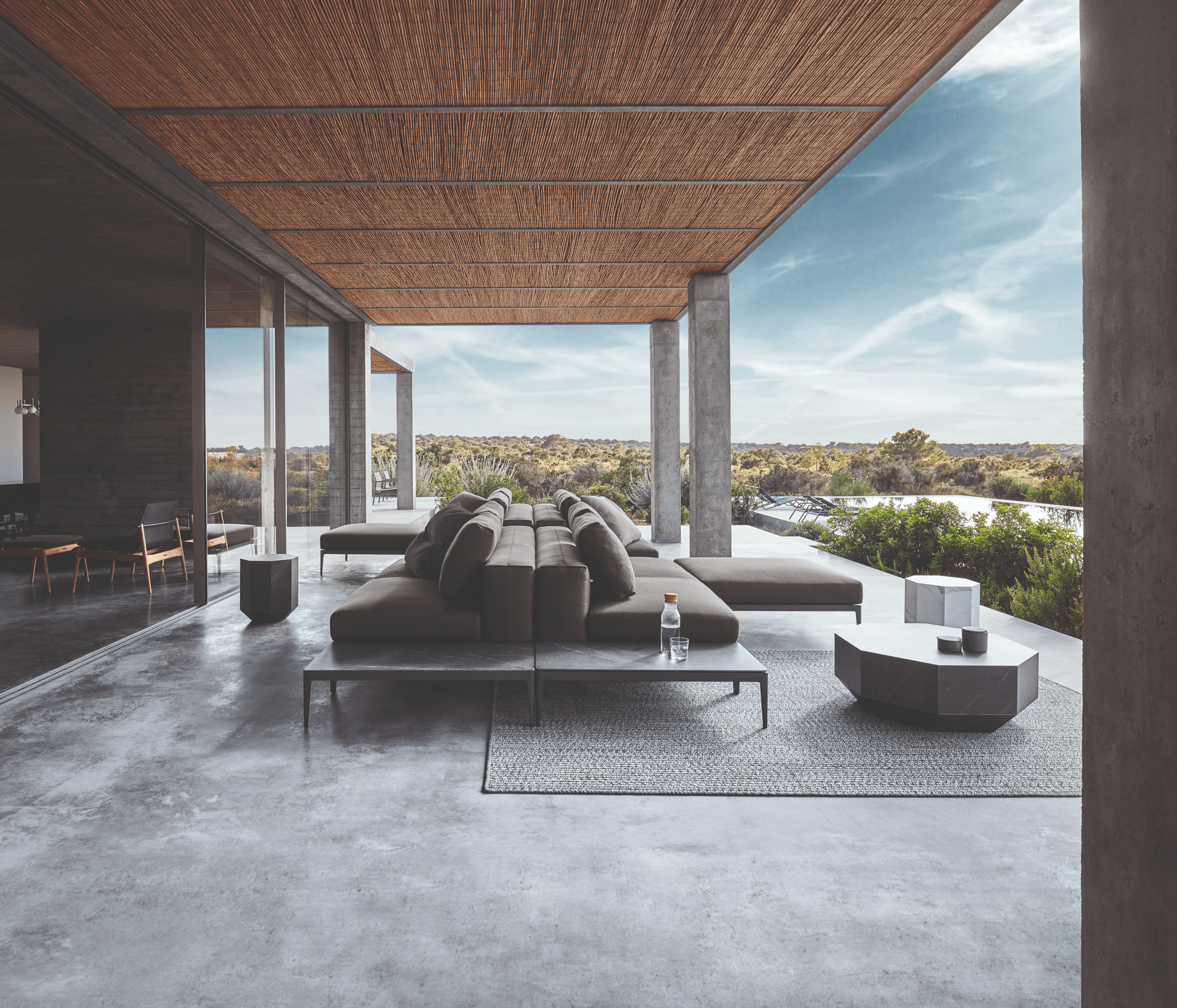 Gloster Grid Ottoman