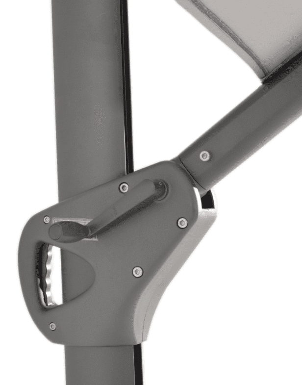 4 Seasons Outdoor Meteoro Corner Set With HPL Coffee Table & Hacienda Parasol