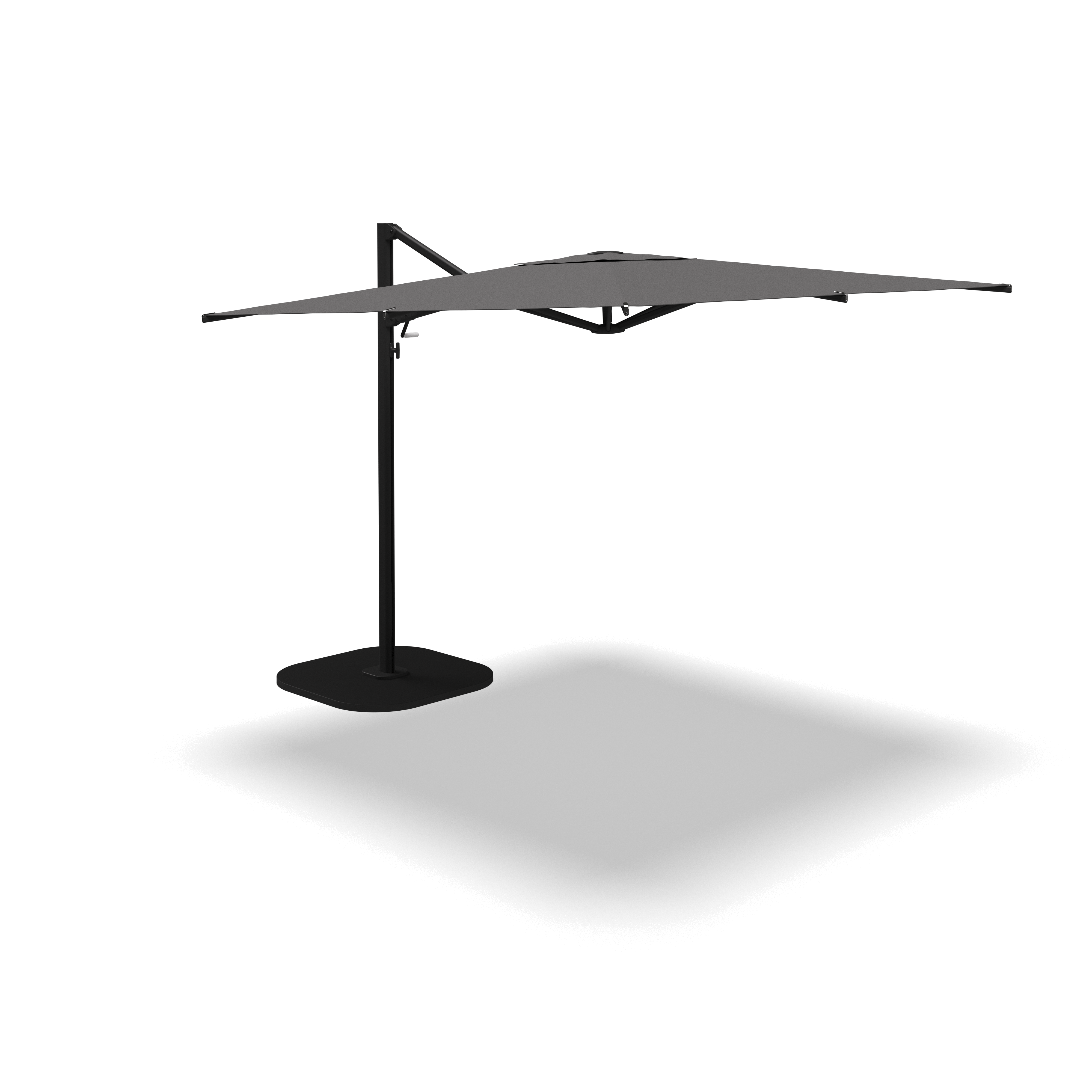 Gloster Halo Square Cantilever Parasol  with 160kg Square Base