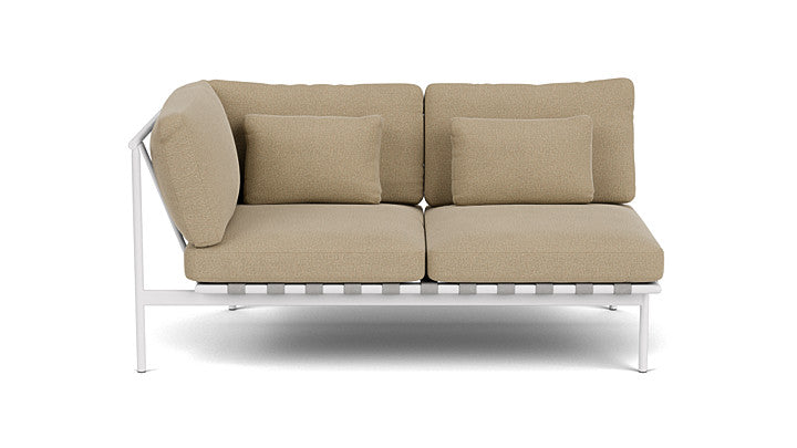 Barlow Tyrie Around Deep Seating Double Lounge Sofa with Aluminium Left Arm