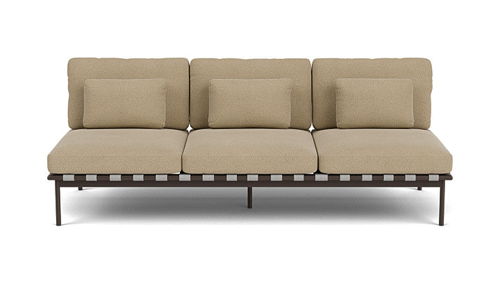 Barlow Tyrie Around Deep Seating Triple Lounge Sofa Without Arms