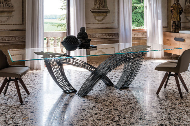Cattelan Italia Hystrix Glass Dining Table