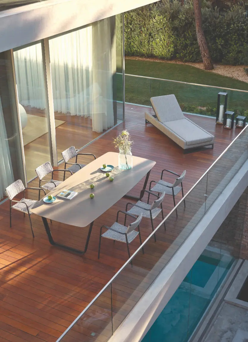 Manutti Air Dining Table 264 × 118 × 73h cm