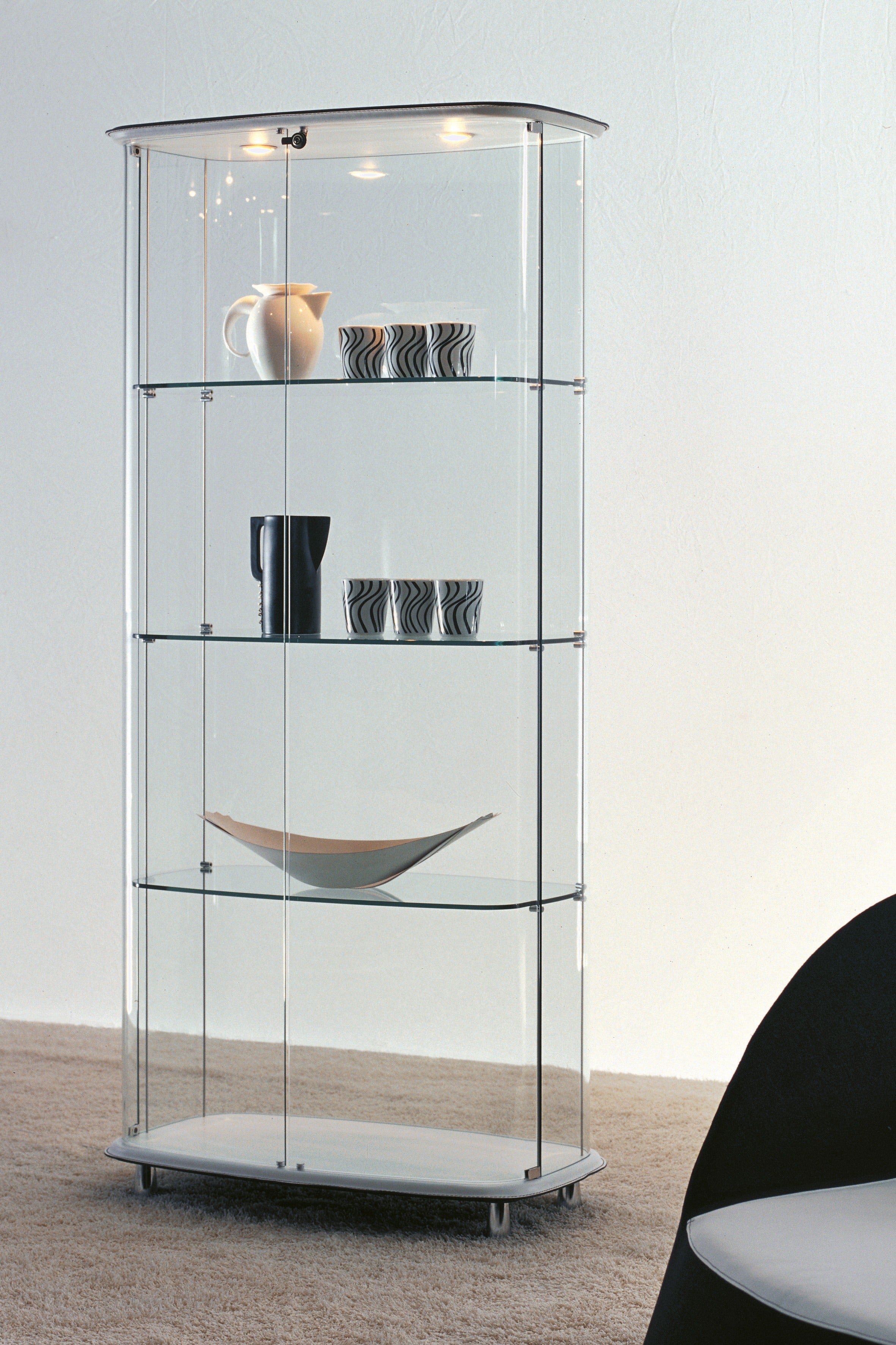 Cattelan Italia Concerto Clear Glass Showcase
