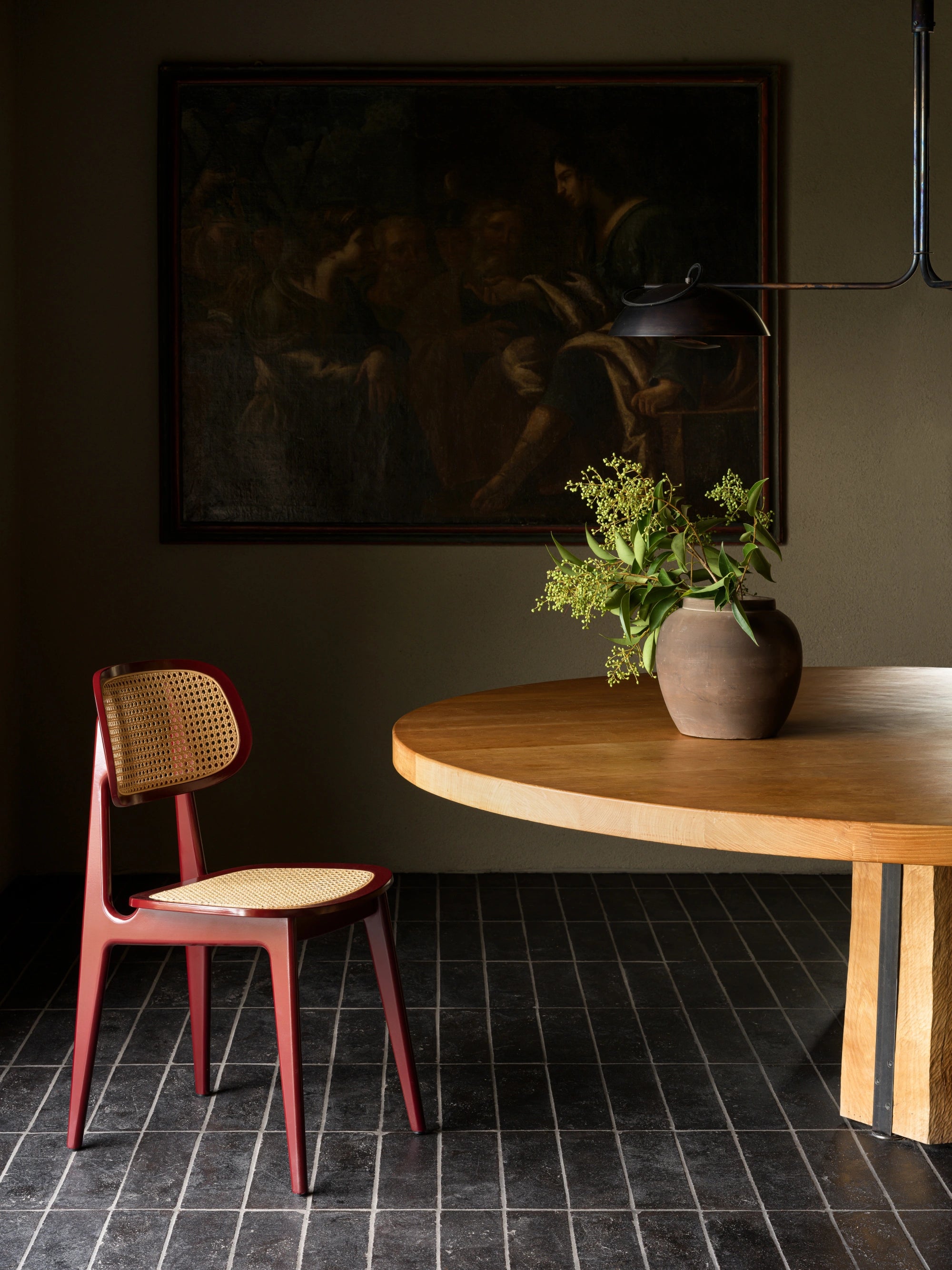 Vincent Sheppard Indoor Titus Burgundy Lacquered beech Dining Chair