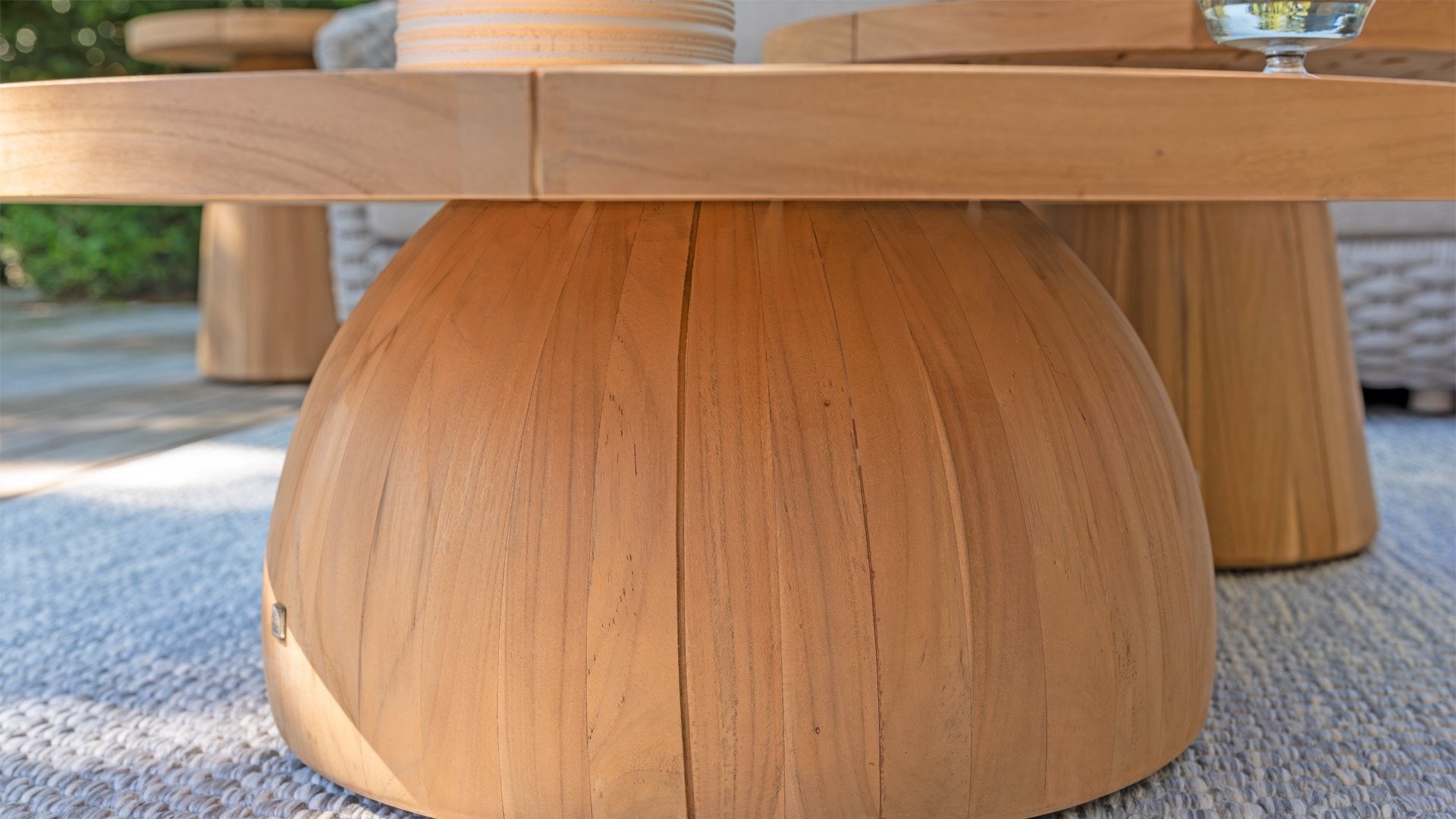 4 Season Outdoor Pablo Coffee Table Teak Round 80 Cm H 30