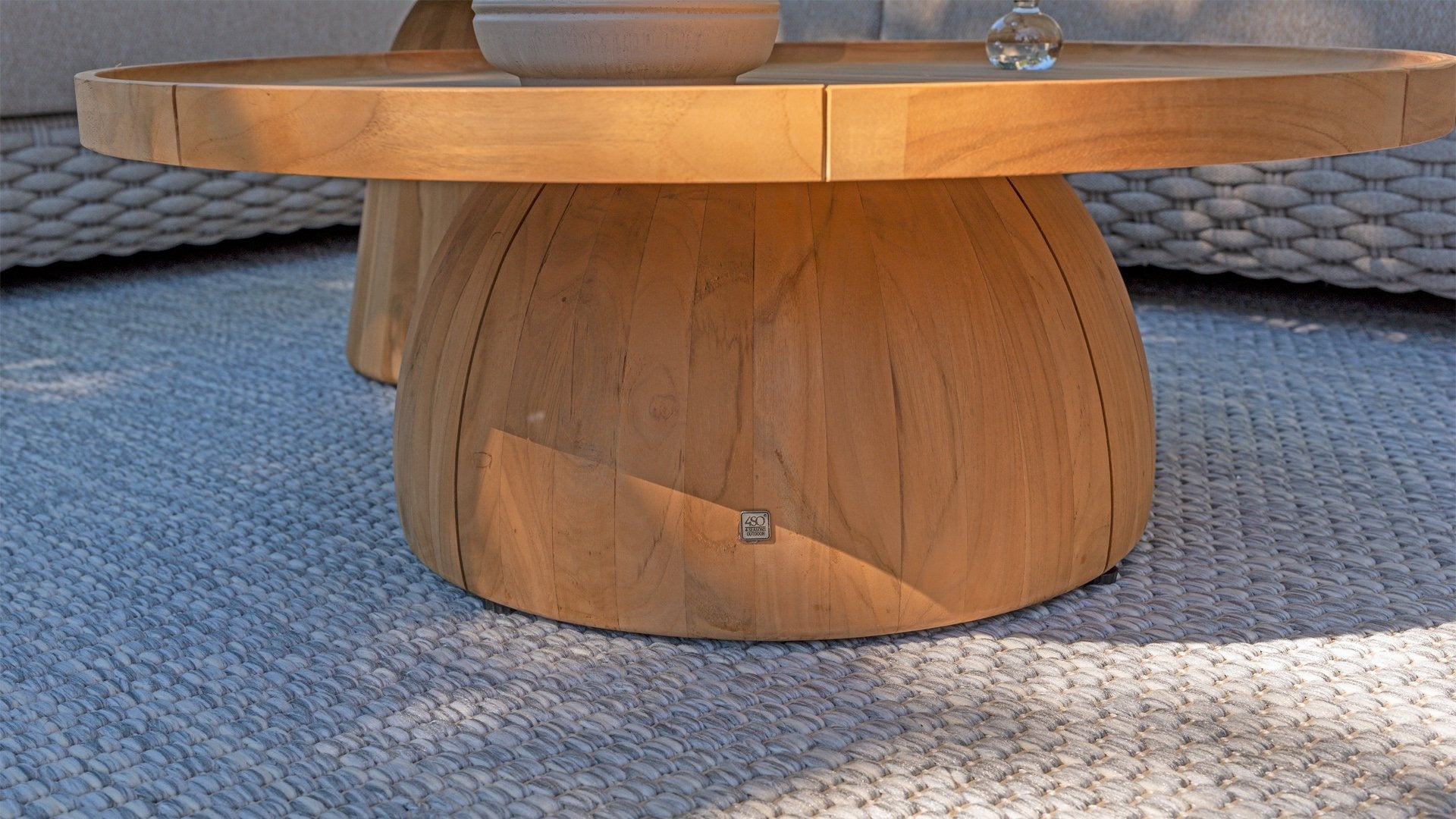 4 Season Outdoor Pablo Coffee Table Teak Round 80 Cm H 30