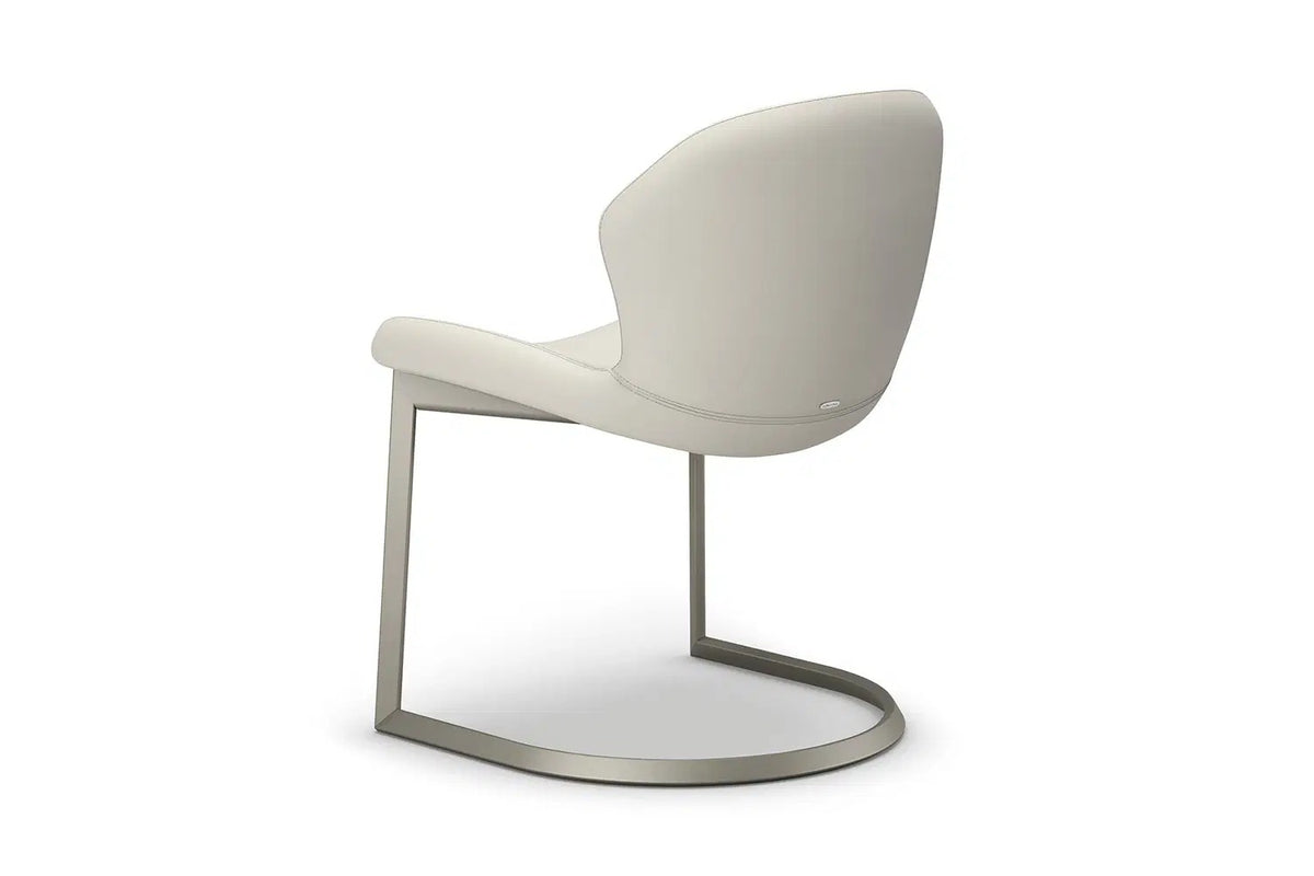 Cattelan Italia Rachel Cantilever Dining Armchair – Fabric, Micro Nubuk & Synthetic Leather