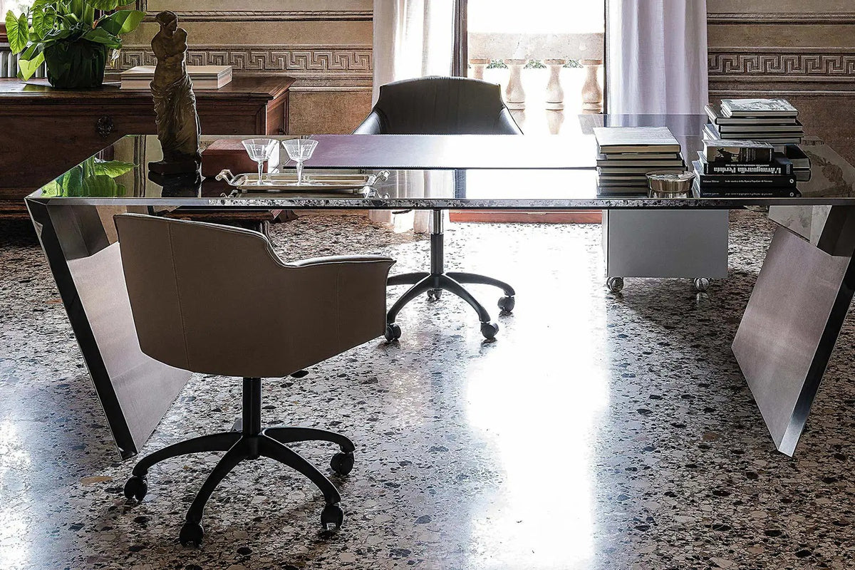 Cattelan Italia Tyler Wheels Swivel Office Armchair