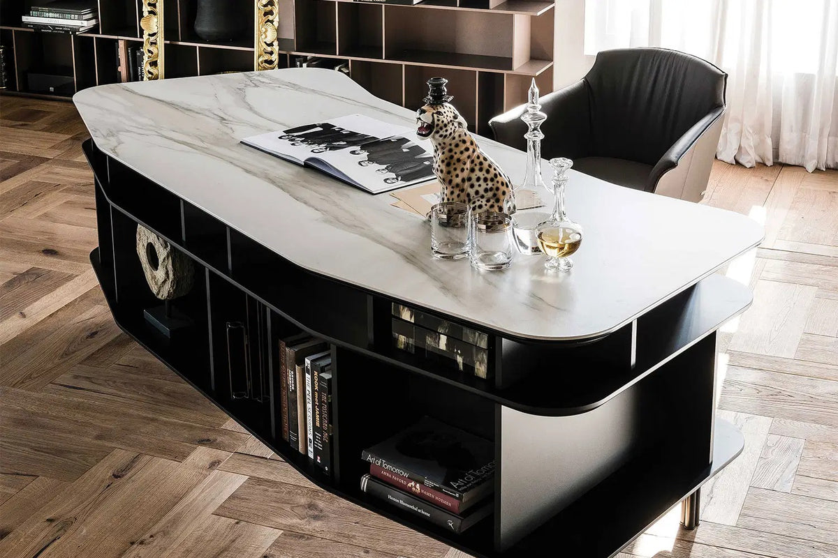 Cattelan Italia Tyler Wheels Swivel Office Armchair